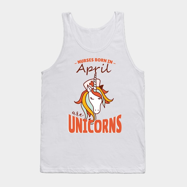 April Nurse Unicorn Tank Top by TomCage